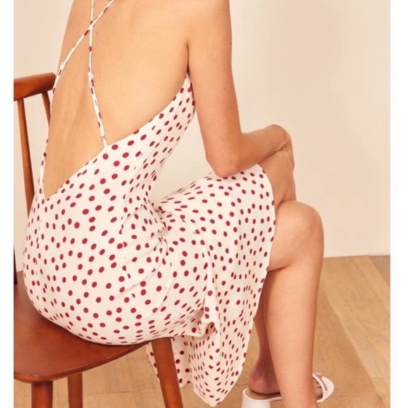 NWOT Reformation Kat Midi Dress - Picture 3 of 8